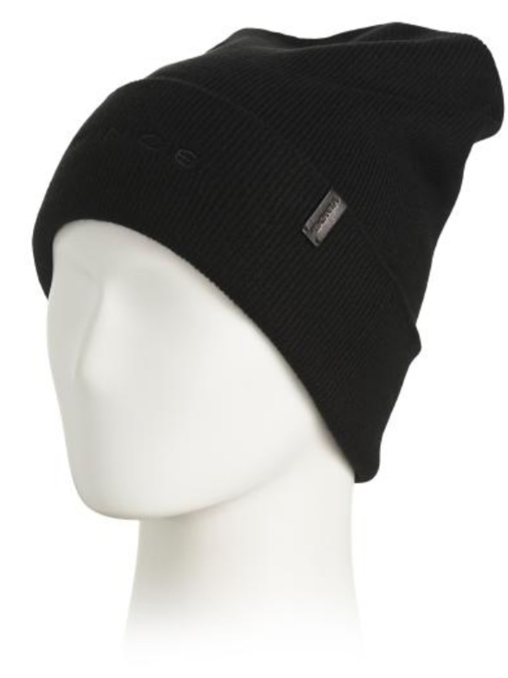 VINCE wool and cashmere blend fine ribbed double layer cuffed knit beanie